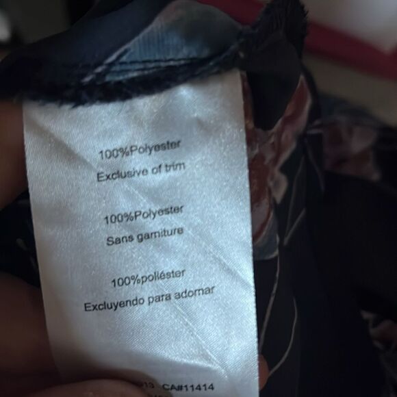 Jessica Simpson fake wrap short sleeve blouse top with belt size medium - Picture 12 of 14